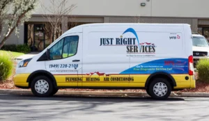 photo of hvac vehicle parked on street