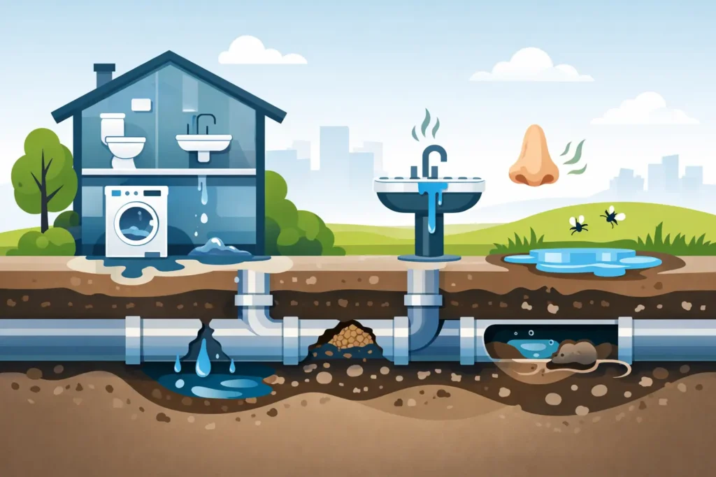 Top Signs of Sewer Line Damage at Home